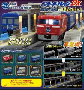 [Pre-Order Sep 25] Mini Motor Train DX EF81 Hokutosei – Light-Up Station Building & Platform