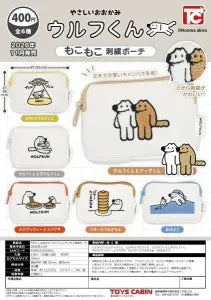 [Pre-Order Aug 26] Gentle Wolf Wolf-kun Fluffy Embroidered Pouch