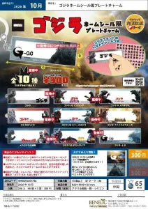 [Pre-Order Jul 26] Godzilla Name Sticker-Style Plate Charm
