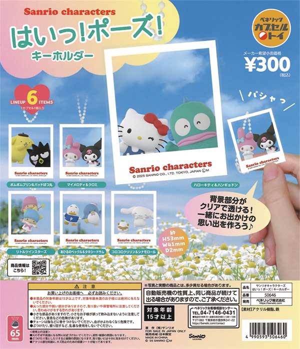 [Operator's Wholesale] Sanrio Characters “Say Cheese!” Keychain