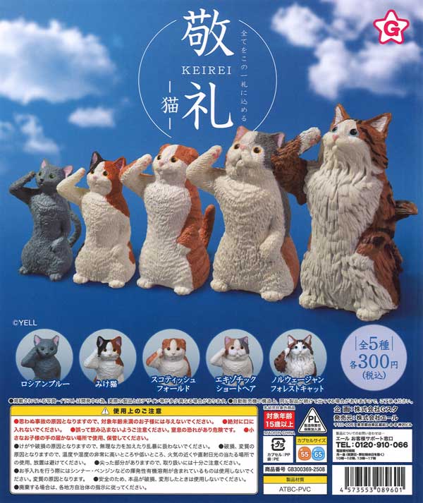 [In Stock Pre-Order] Salute Cat