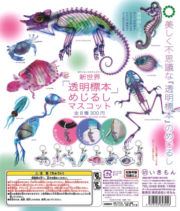 [In Stock Pre-Order] STC Shinsekai "Transparent Specimen" Marker Mascot (40 pieces)