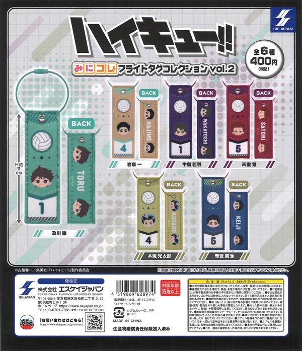 [In Stock Pre-Order] Haikyu!! Mini Collection! Flight Tag Collection vol.2 (30 pieces)